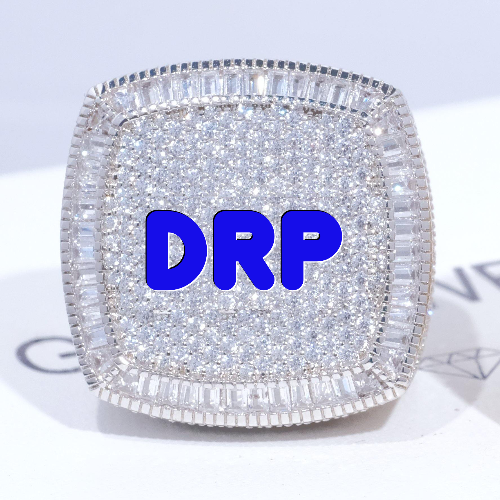 CUSTOM LETTER 3D ICED RING