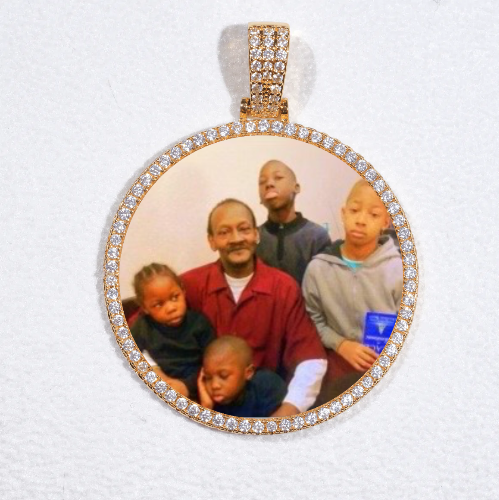 MEDIUM 3D CIRCLE CUSTOM PICTURE PENDANT