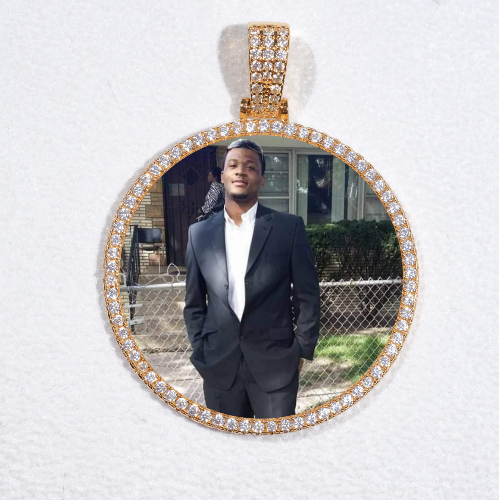 MEDIUM 3D CIRCLE CUSTOM PICTURE PENDANT