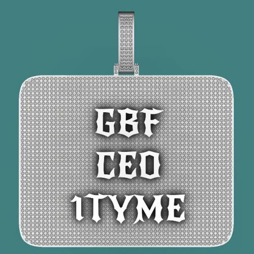 CUSTOM LETTER NECKLACE 3D BIG SQUARE
