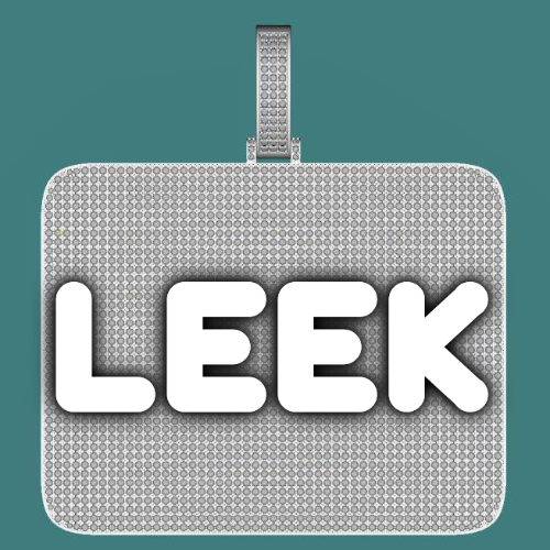 CUSTOM LETTER NECKLACE 3D BIG SQUARE