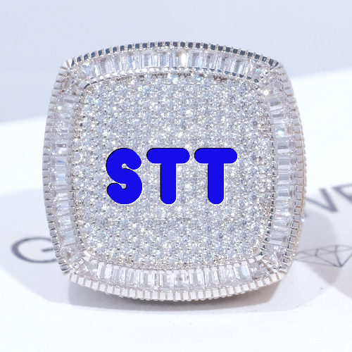 CUSTOM LETTER 3D ICED RING