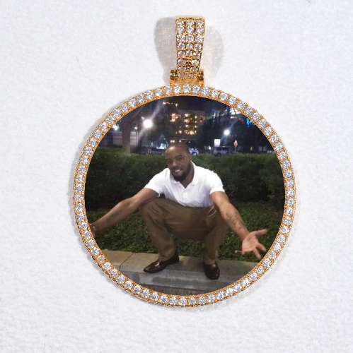 MEDIUM 3D CIRCLE CUSTOM PICTURE PENDANT