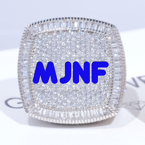 CUSTOM LETTER 3D ICED RING