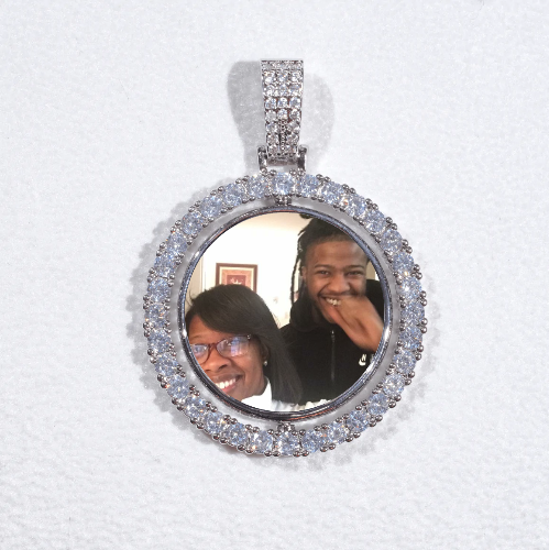 3D Spinning 2-Faced Custom Picture Pendant
