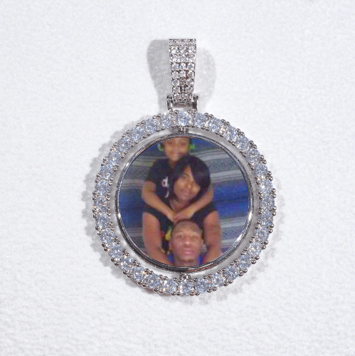 3D Spinning 2-Faced Custom Picture Pendant