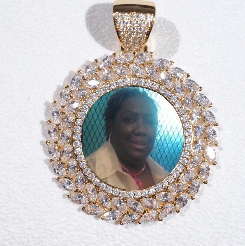 Large 3D Wheat Ear Custom Picture Pendant