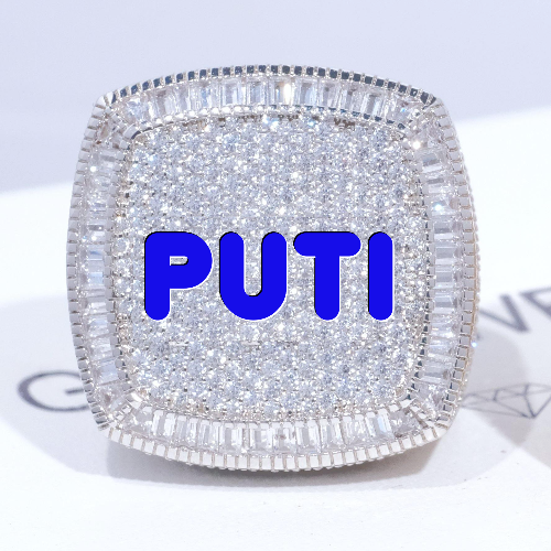CUSTOM LETTER 3D ICED RING
