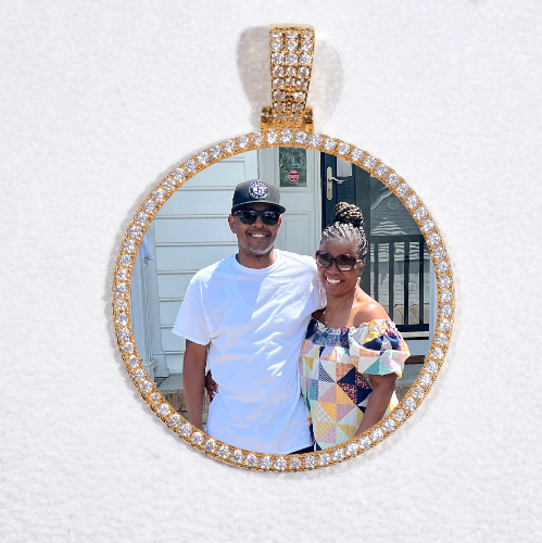 MEDIUM 3D CIRCLE CUSTOM PICTURE PENDANT