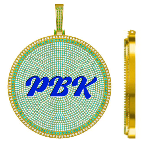 CUSTOM LETTER NECKLACE 3D BIG DISC