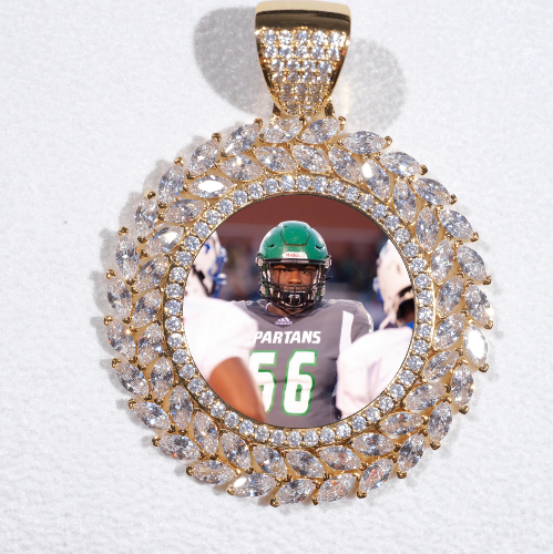 Large 3D Wheat Ear Custom Picture Pendant