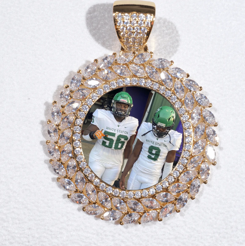 Large 3D Wheat Ear Custom Picture Pendant