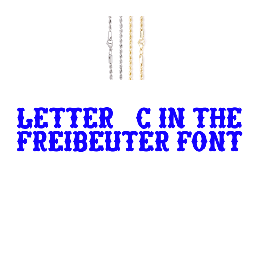 Custom Letters Freibeuter Font Necklace