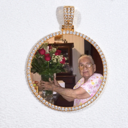 MEDIUM 3D CIRCLE CUSTOM PICTURE PENDANT