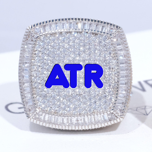 CUSTOM LETTER 3D ICED RING