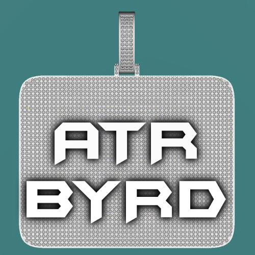 CUSTOM LETTER NECKLACE 3D BIG SQUARE