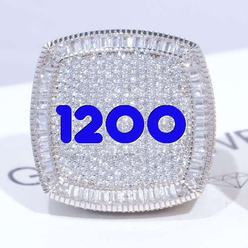 CUSTOM LETTER 3D ICED RING