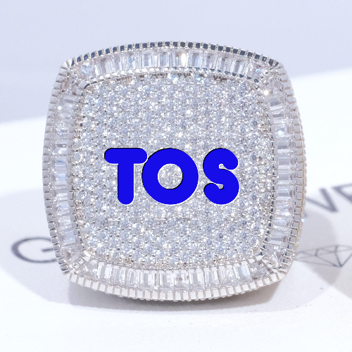 CUSTOM LETTER 3D ICED RING
