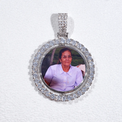 3D Spinning 2-Faced Custom Picture Pendant
