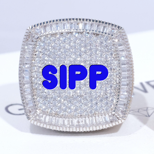 CUSTOM LETTER 3D ICED RING