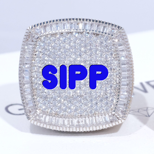 CUSTOM LETTER 3D ICED RING