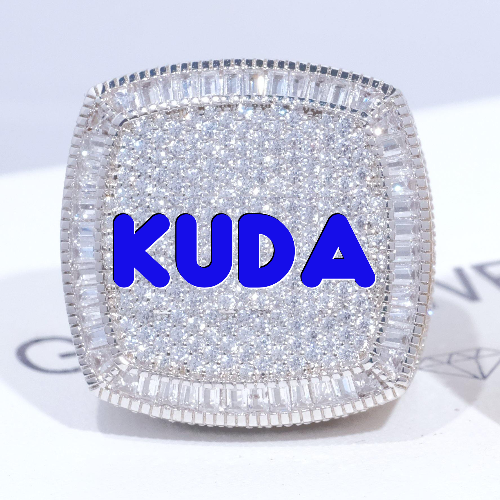 CUSTOM LETTER 3D ICED RING