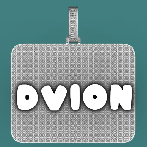 CUSTOM LETTER NECKLACE 3D BIG SQUARE