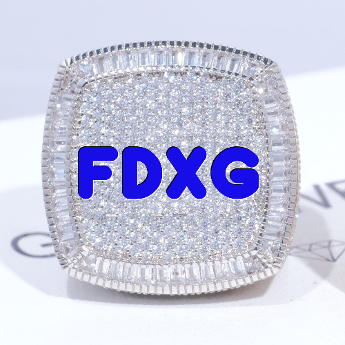 CUSTOM LETTER 3D ICED RING