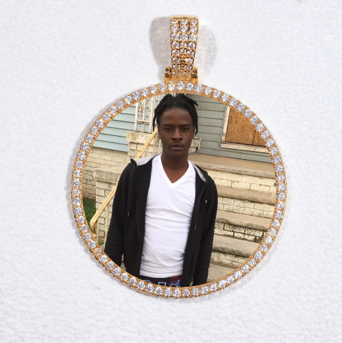 MEDIUM 3D CIRCLE CUSTOM PICTURE PENDANT