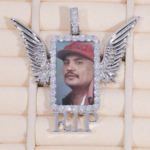 RIP WING 3D CUSTOM PICTURE PENDANT