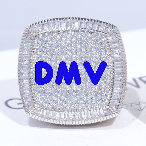 CUSTOM LETTER 3D ICED RING