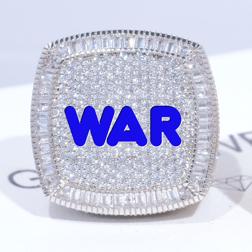 CUSTOM LETTER 3D ICED RING