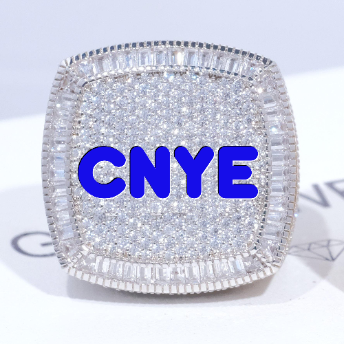CUSTOM LETTER 3D ICED RING