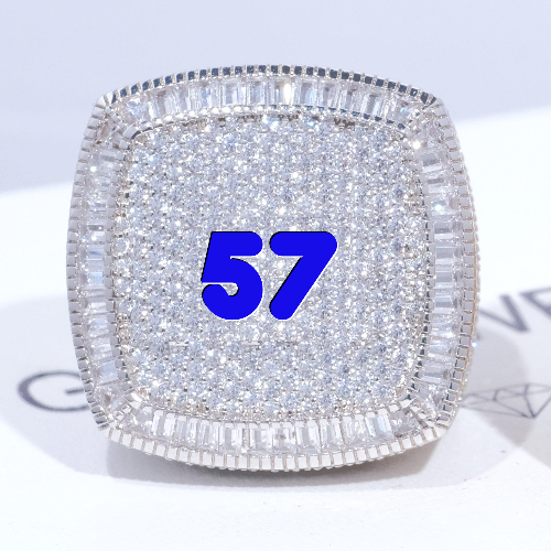 CUSTOM LETTER 3D ICED RING