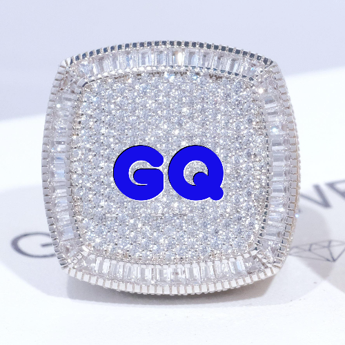 CUSTOM LETTER 3D ICED RING