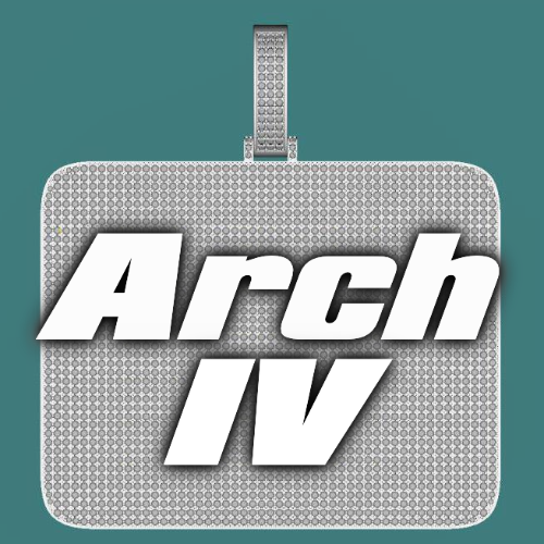 CUSTOM LETTER NECKLACE 3D BIG SQUARE
