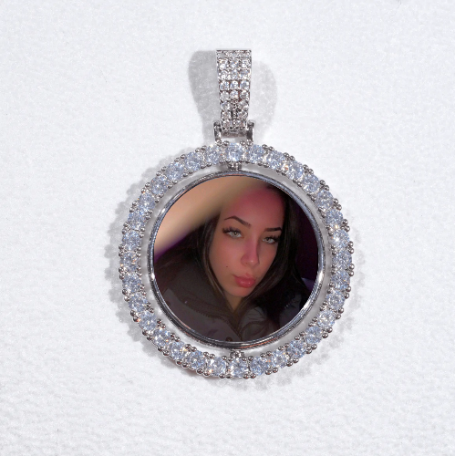 3D Spinning 2-Faced Custom Picture Pendant