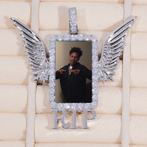 RIP WING 3D CUSTOM PICTURE PENDANT