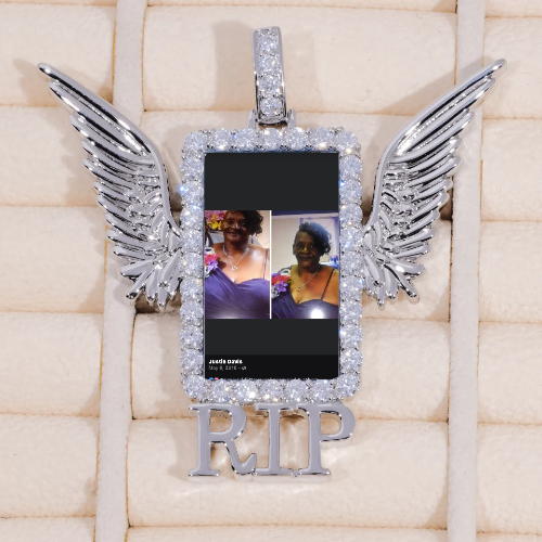 RIP WING 3D CUSTOM PICTURE PENDANT