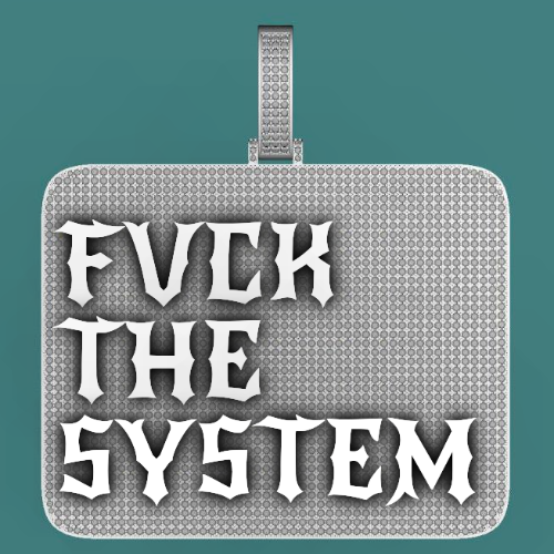 CUSTOM LETTER NECKLACE 3D BIG SQUARE