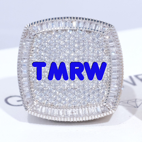 CUSTOM LETTER 3D ICED RING
