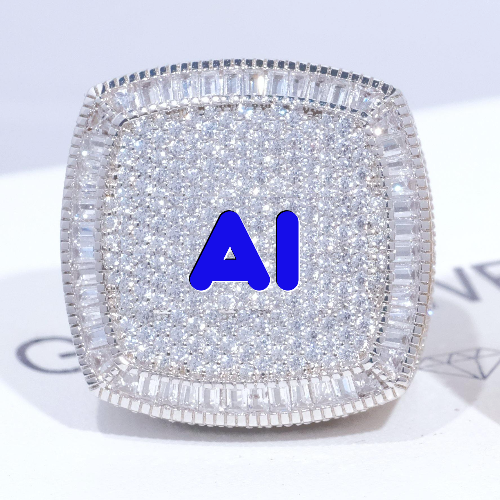 CUSTOM LETTER 3D ICED RING