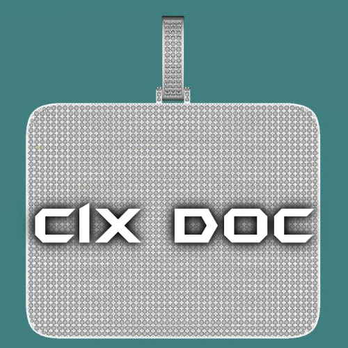 CUSTOM LETTER NECKLACE 3D BIG SQUARE