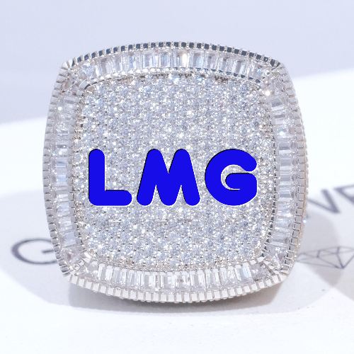 CUSTOM LETTER 3D ICED RING