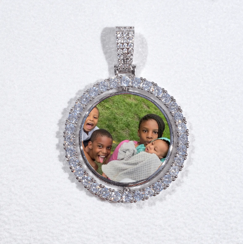 3D Spinning 2-Faced Custom Picture Pendant