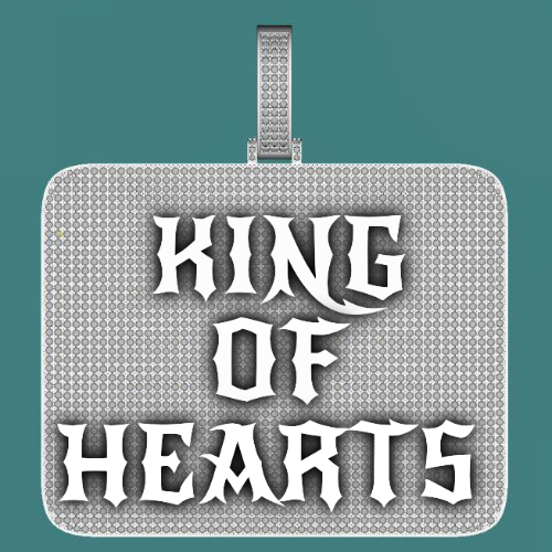 CUSTOM LETTER NECKLACE 3D BIG SQUARE