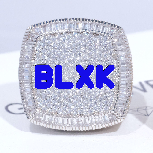 CUSTOM LETTER 3D ICED RING