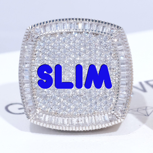 CUSTOM LETTER 3D ICED RING