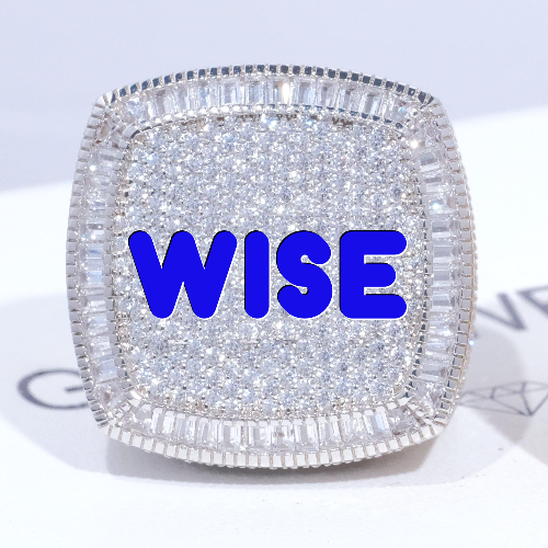 CUSTOM LETTER 3D ICED RING