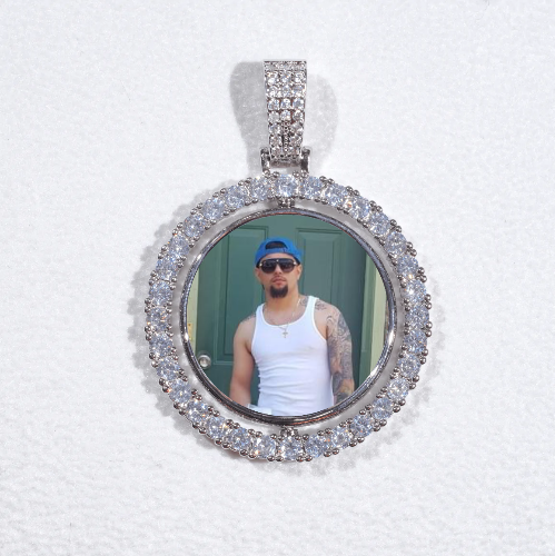 3D Spinning 2-Faced Custom Picture Pendant